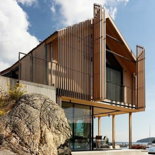 Arkitektfirmaet Lund Hagem har tegnet hus i Kragerø.